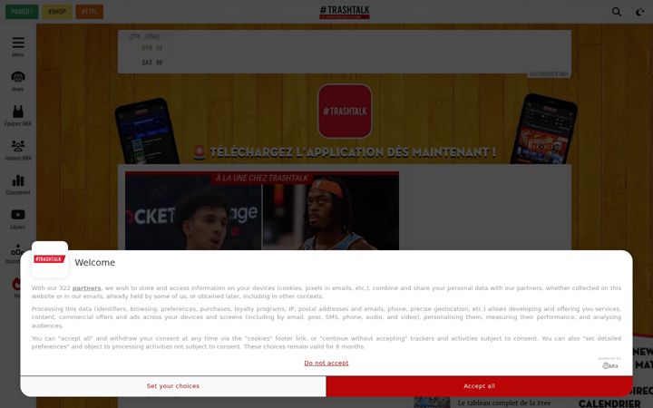Screenshot of trashtalk.co