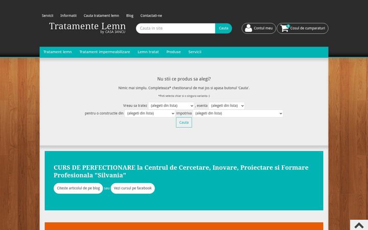 Screenshot ta' tratamente-lemn.ro