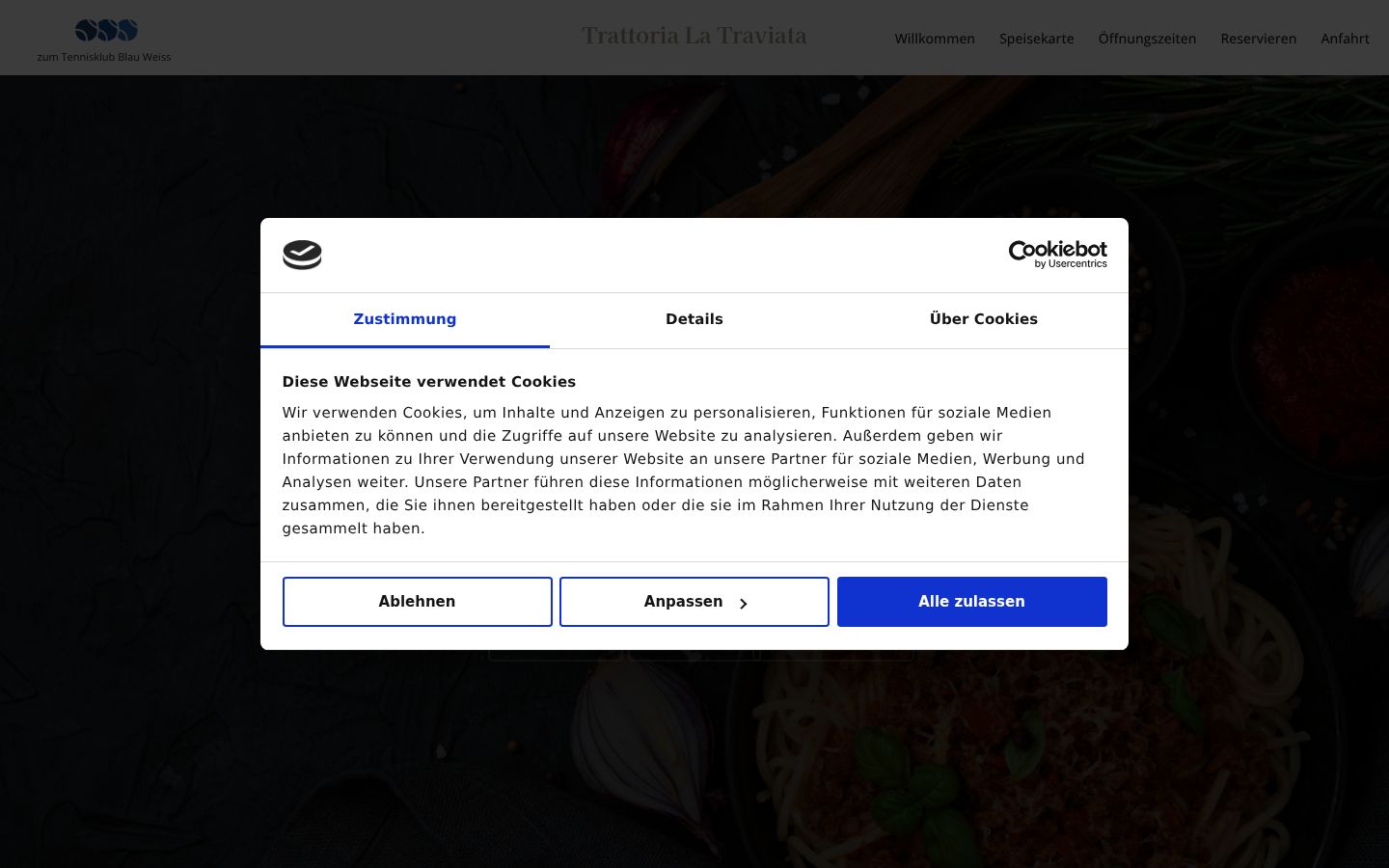 Sutikimo reklamjuostės, rodytos prieš bet kokią sąveiką, ekrano kopija