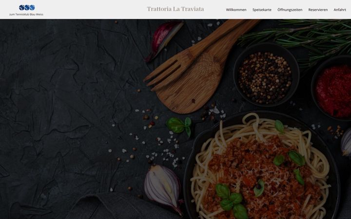 Screenshot of trattoria-la-traviata.de