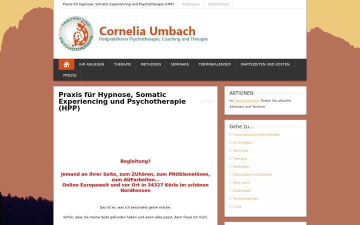 Екранна снимка на traumaberatung-nordhessen.de