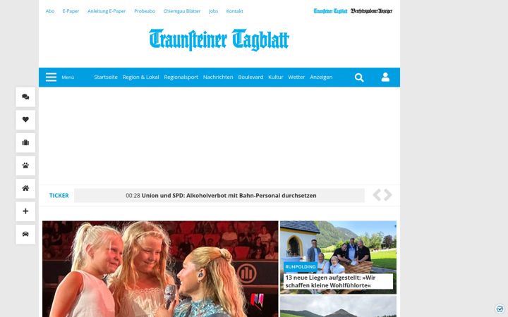 Screenshot of traunsteiner-tagblatt.de