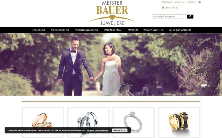 Screenshot ta' trauringhaus.de