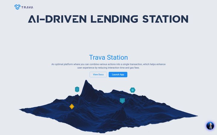 Screenshot of trava.finance