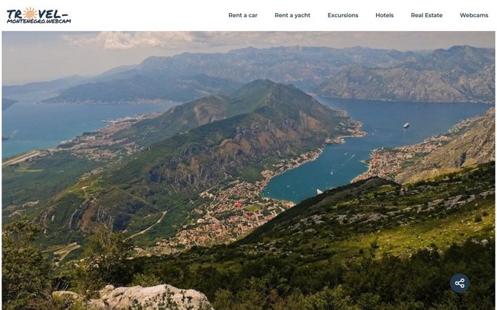 Screenshot of travel-montenegro.webcam