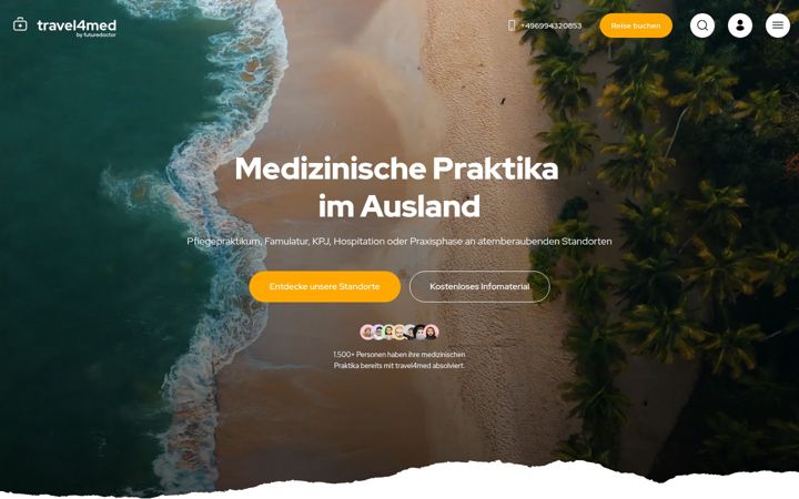 Screenshot of travel4med.at