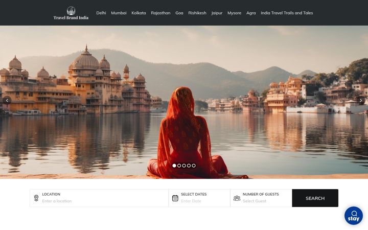 Screenshot του travelbrandindia.com