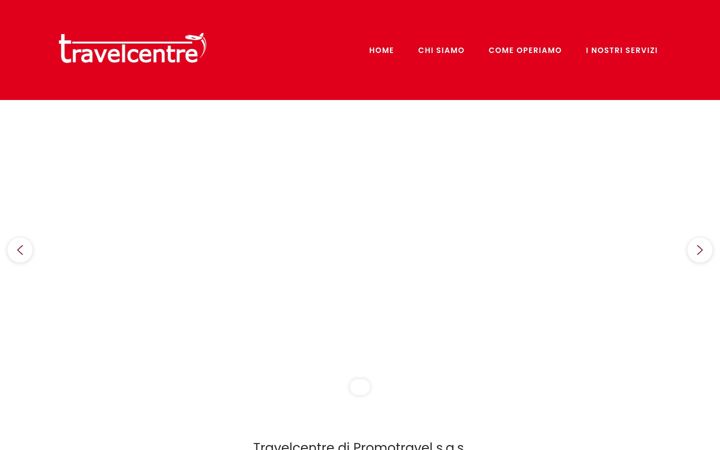 Screenshot stránky travelcentre.it
