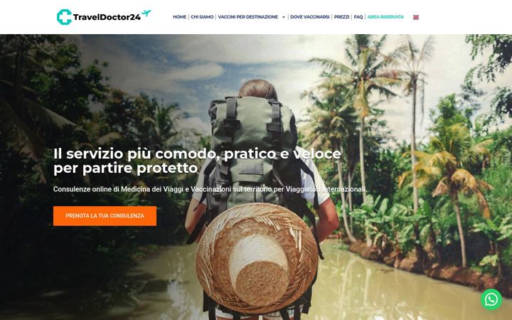Screenshot of traveldoctor24.it