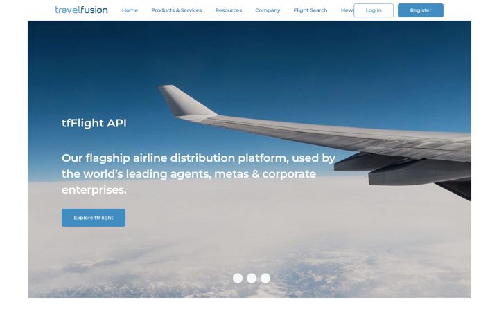 Screenshot of travelfusion.com