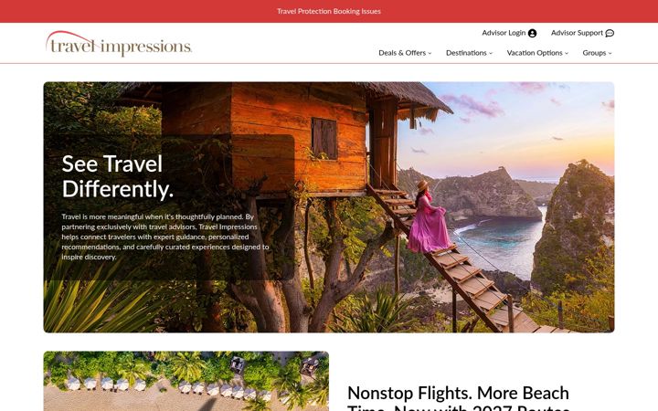 Екранна снимка на travelimpressions.com