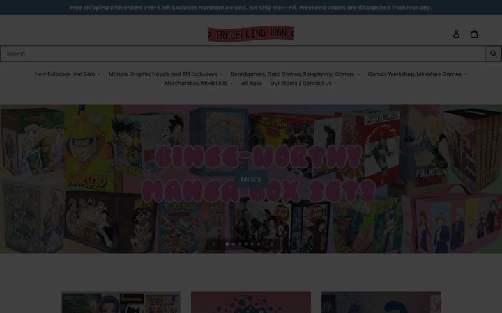 Screenshot of travellingman.com