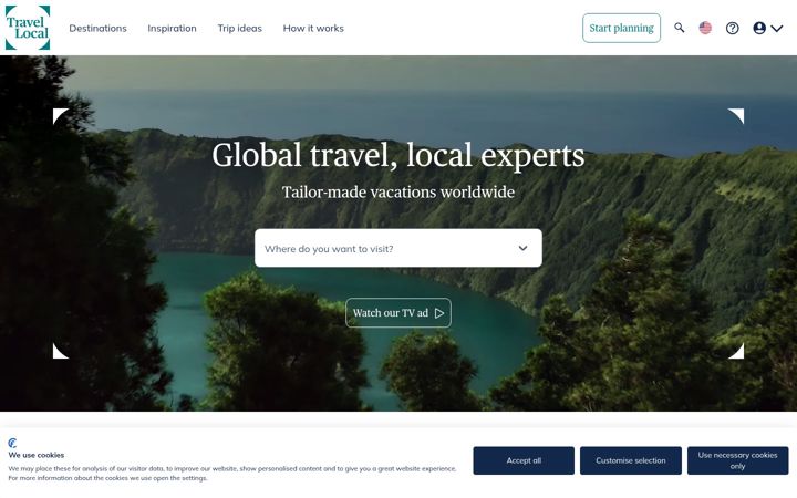 Screenshot von travellocal.com