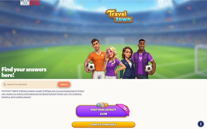 Screenshot di traveltowngame.com