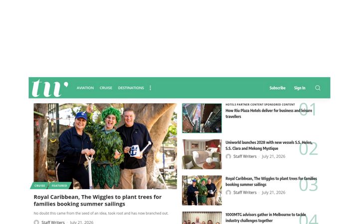 Skärmbild av travelweekly.com.au