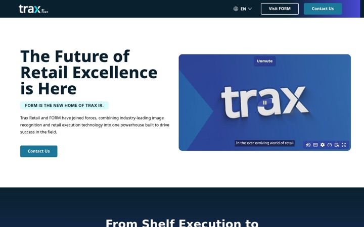Screenshot of traxretail.com
