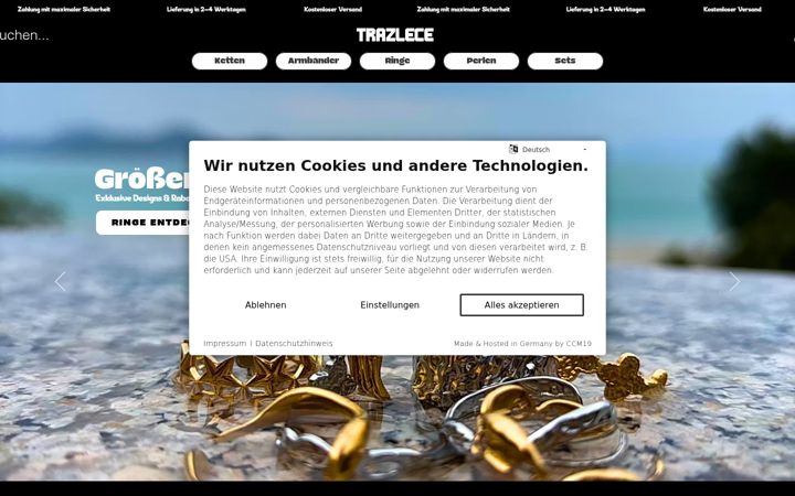 Ekraanipilt saidist trazlece.com
