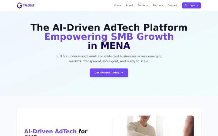Screenshot of trdqad.ae