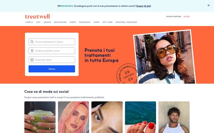 Screenshot of treatwell.it