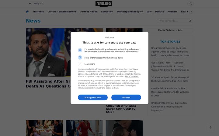 Screenshot of treeiq.biz