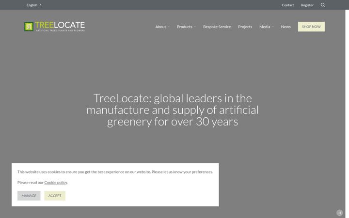 Screenshot of treelocate.com