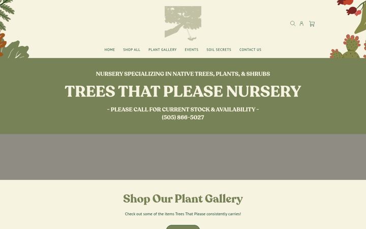 Screenshot of treesthatplease.org