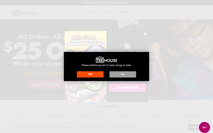 Screenshot of trehouse.com