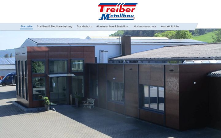 Screenshot of treiber-metallbau.de