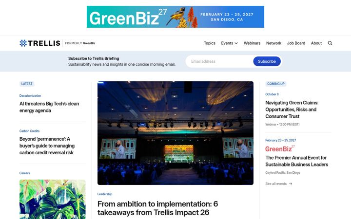 Screenshot of trellis.net