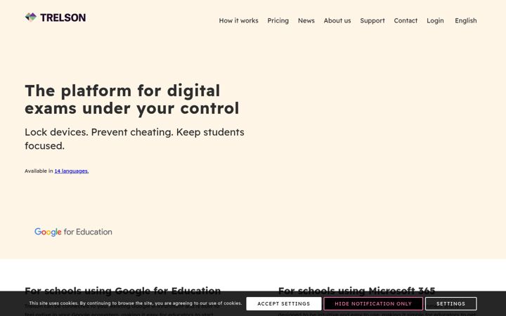 Screenshot of trelson.com