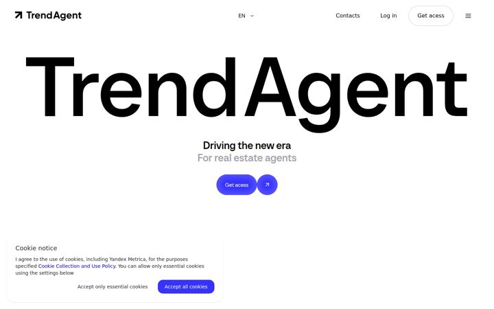 Ekrano kopija trendagent.ru