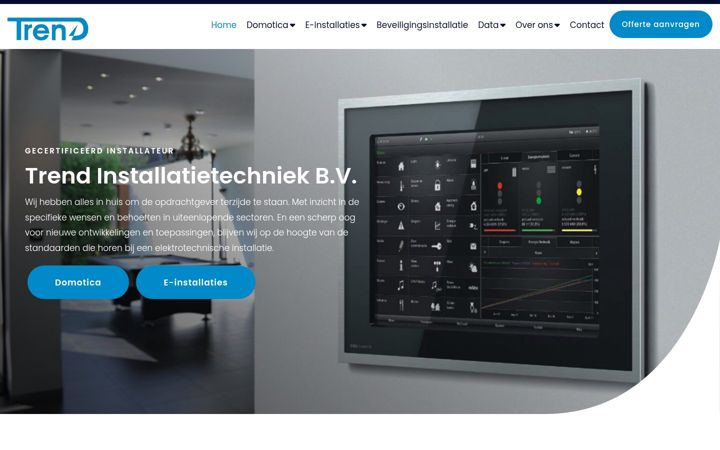 Screenshot of trendbv.nl