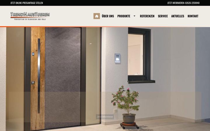 Screenshot of trendhaustueren.de