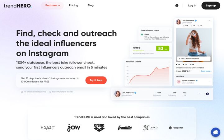 Screenshot of trendhero.io