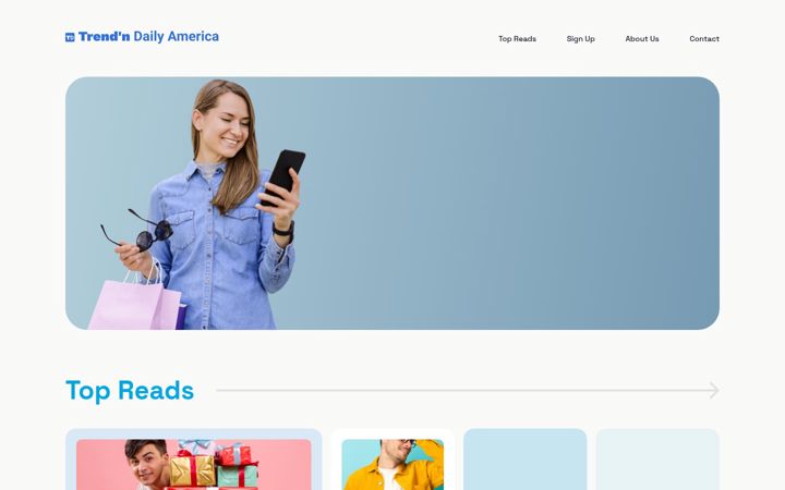 Screenshot of trendndailyamerica.com