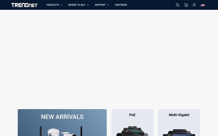 Screenshot of trendnet.com