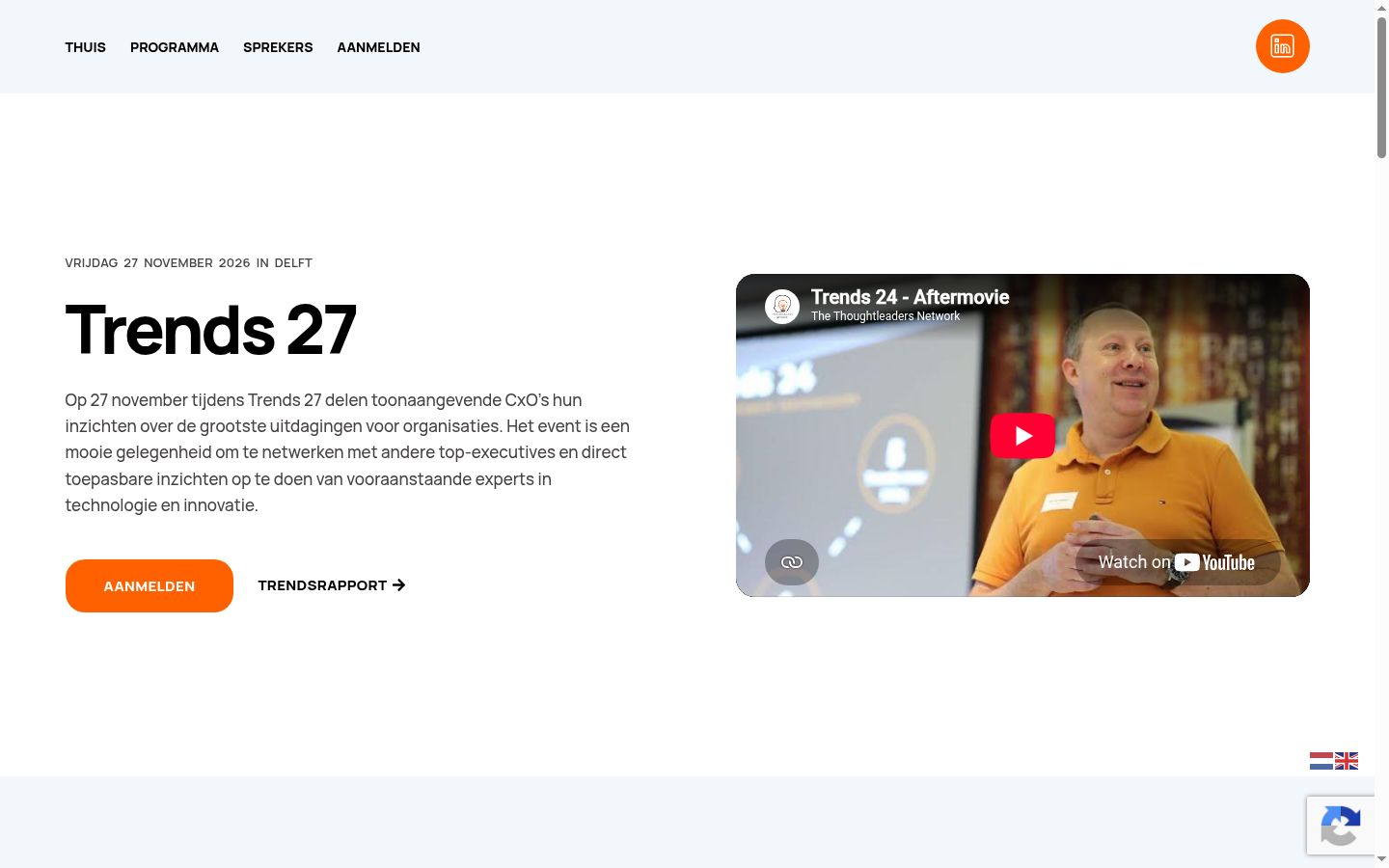 Screenshot des Einwilligungsbanners vor jeglicher Interaktion