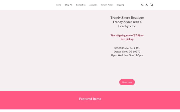 Screenshot di trendyshore.com