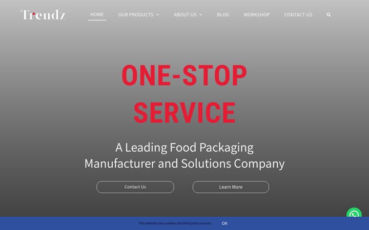 Ekrano kopija trendzpackaging.com