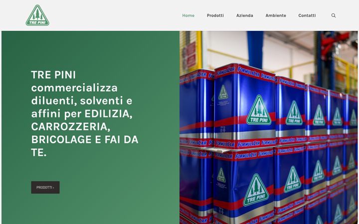 Posnetek zaslona trepinidiluenti.it