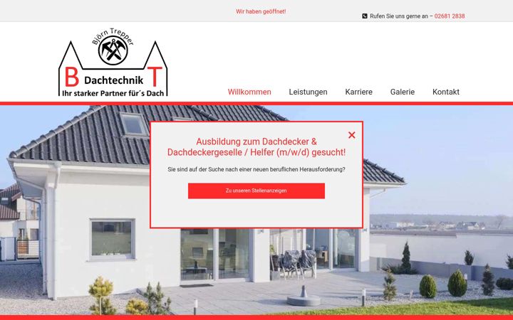 Screenshot von trepper-dachtechnik.de