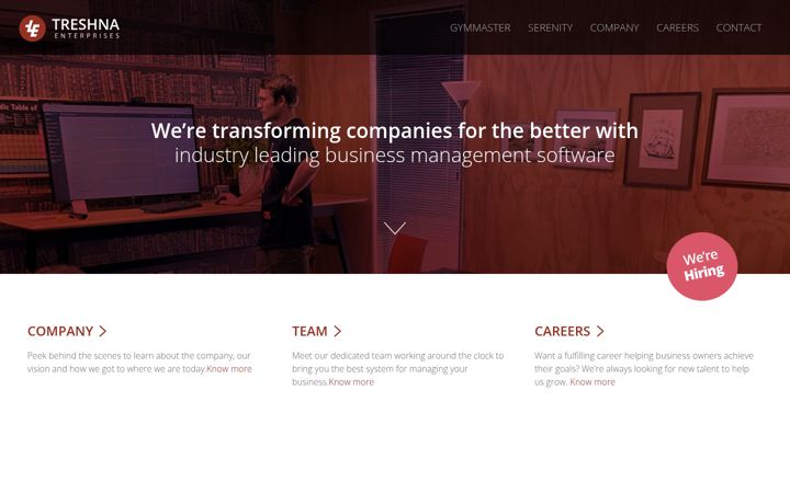 Screenshot of treshna.co.nz