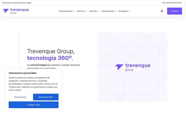 Captura de ecrã de trevenque.es