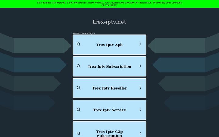 Screenshot of trex-iptv.net