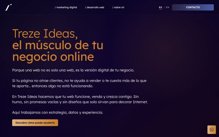 Screenshot of trezeideas.es