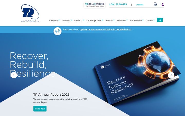 Screenshot of trfastenings.com