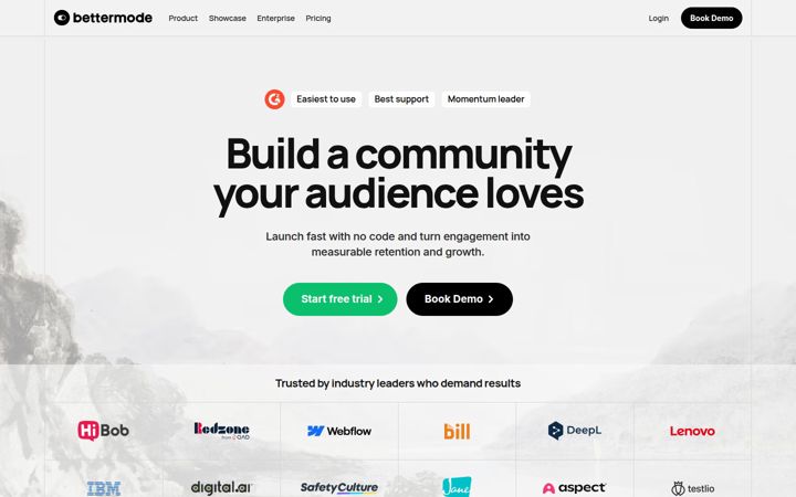 Screenshot of tribe.so