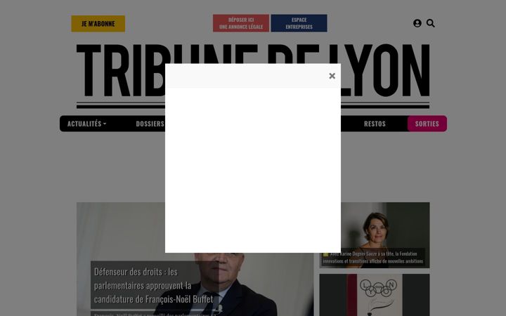 Ekrano kopija tribunedelyon.fr
