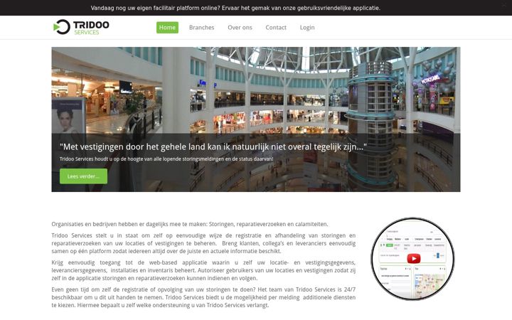 Екранна снимка на tridooservices.nl