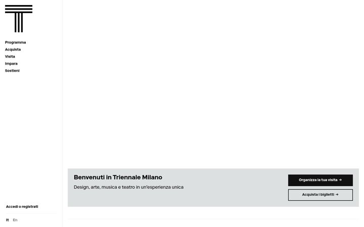 Screenshot of triennale.org